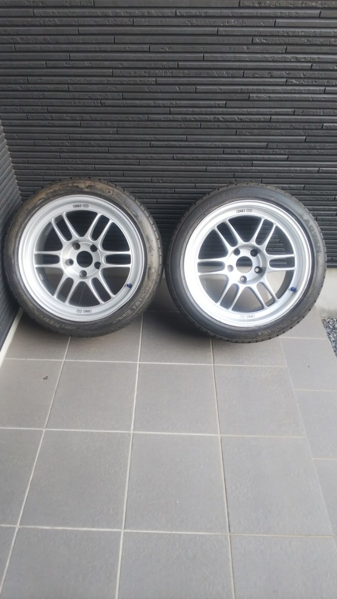 エンケイ RPF1 17インチ 8J +35 5H 114.3 215/45R17 アドバン ネオバ 