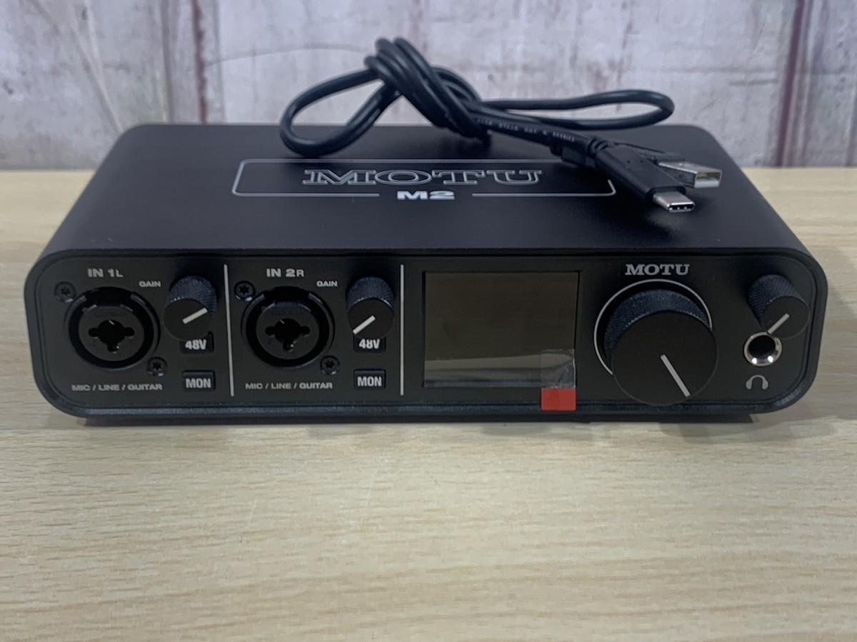 MOTU モツ オーディオインターフェース Model：M2 USB-typeC 通電確認 
