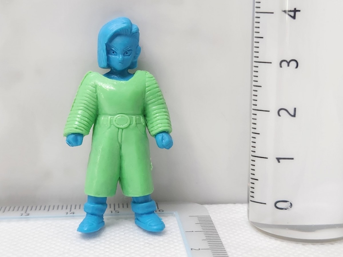 ドラゴンボール 消しゴム クロスアップ 人造人間18号 青 緑[24b09検