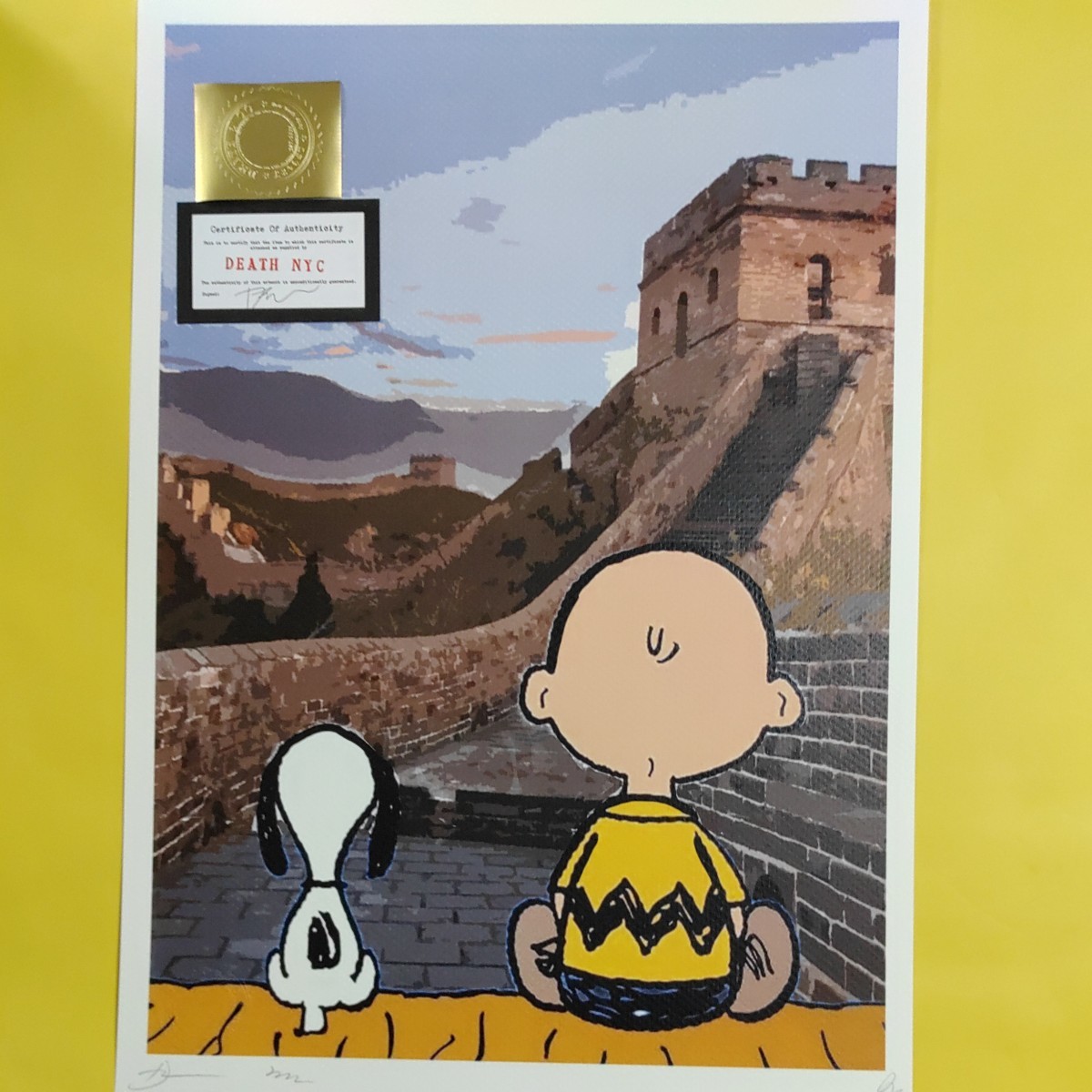 DEATH NYC 世界限定100枚 アートポスター スヌーピー SNOOPY