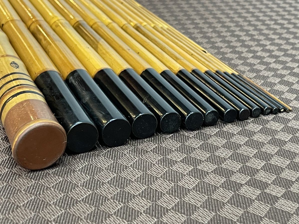 作家 和竿 東作 竹竿 約423cm 15本継 釣具 竿 その79(淡水)｜売買され