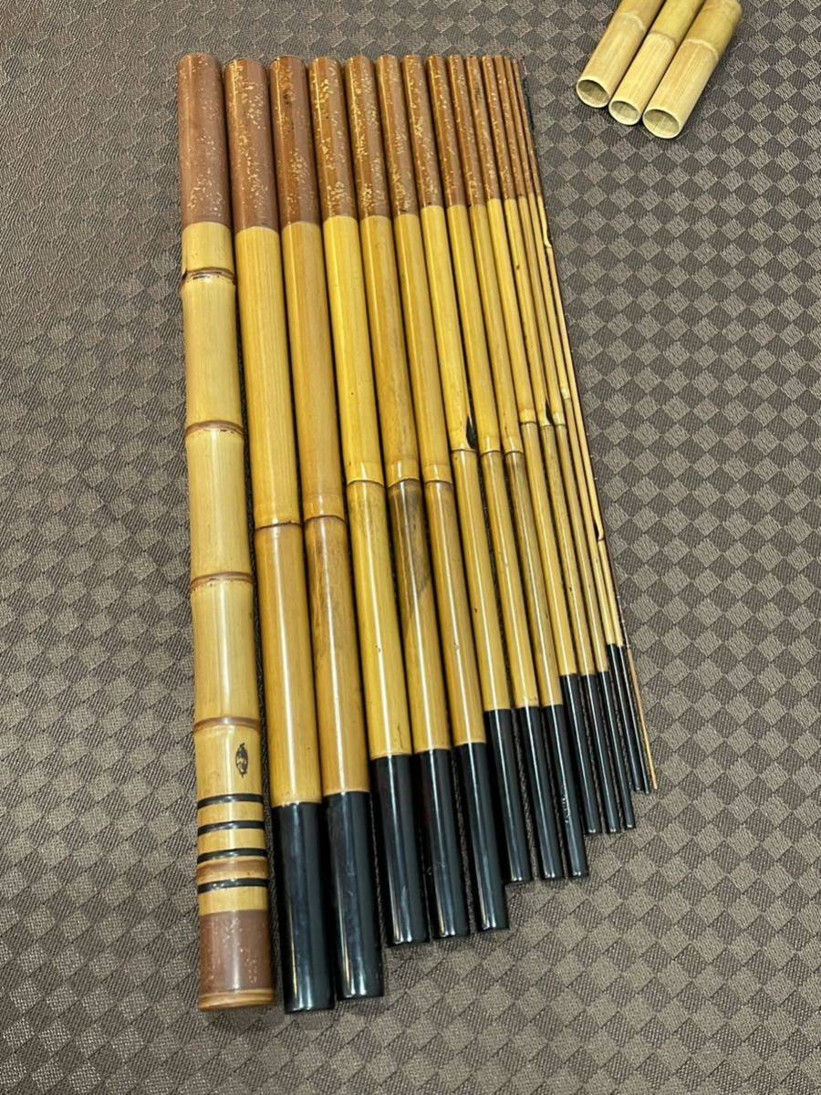 作家 和竿 東作 竹竿 約423cm 15本継 釣具 竿 その79(淡水)｜売買され