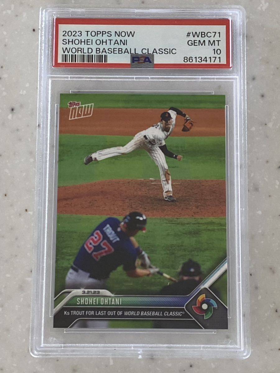 PSA10】Topps now WBC 2023 大谷翔平 トラウト #73 PSA10】Topps now