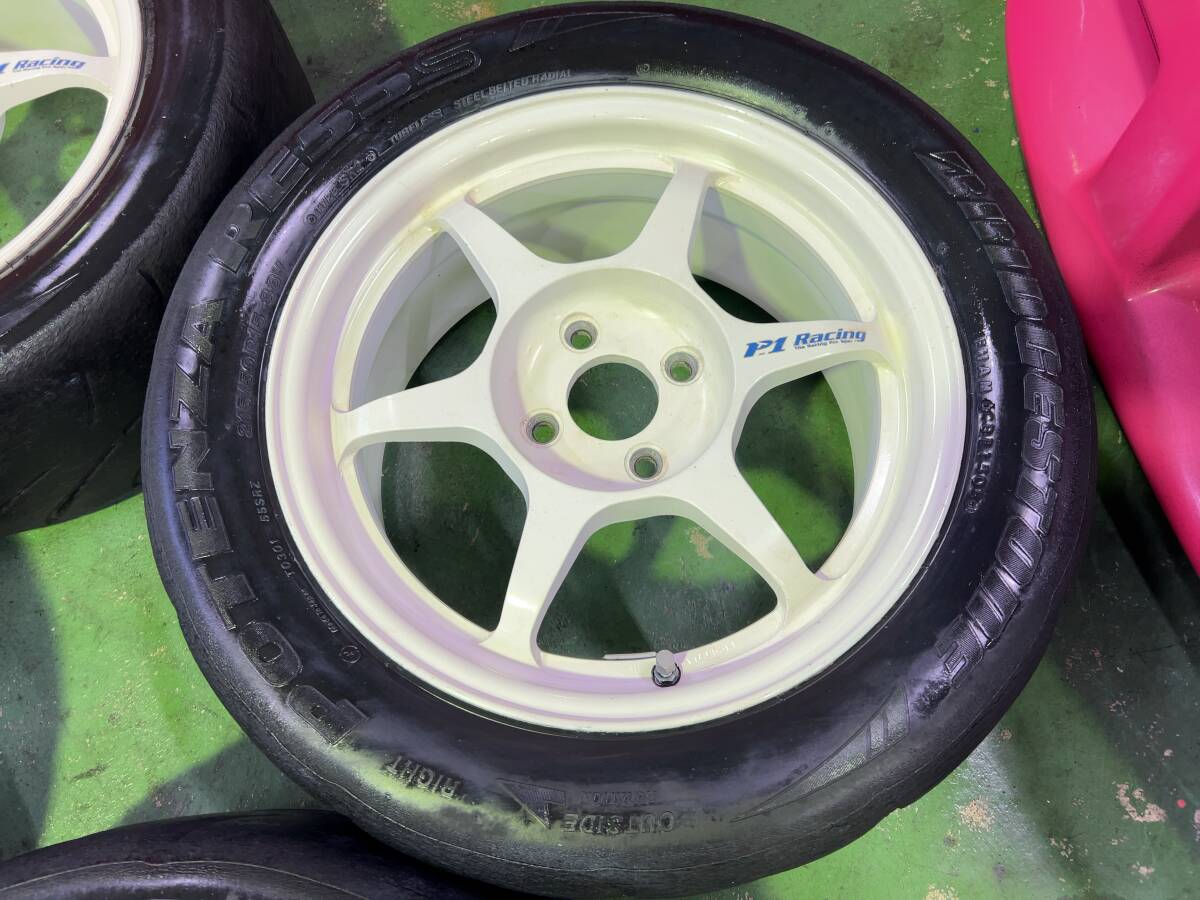 DEEPSRACING バーディクラブ P1レーシングQF 鍛造アルミ 15インチ 7J +42 4本セット FORGED 検 EF9 EG6 ...