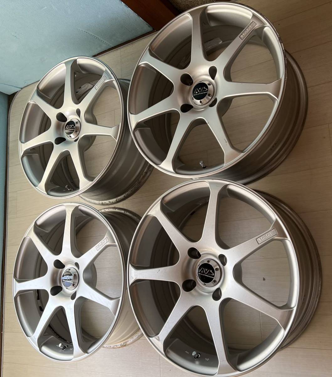 1517◆AVS モデル7　PCD114.3　7J/+45　4本