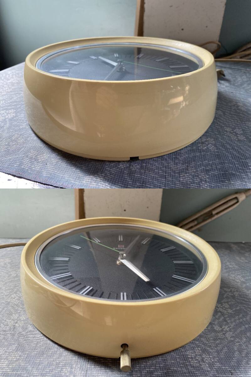 動作品！昭和レトロ ナショナル 掛け時計 ミッドセンチュリー/スペース