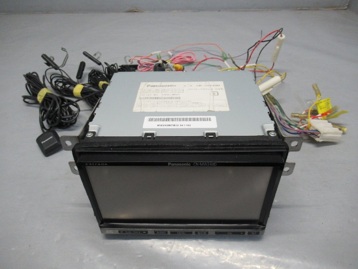 パナソニック ストラーダ CN-MW240D メモリーナビ 地図2012年 TV CD