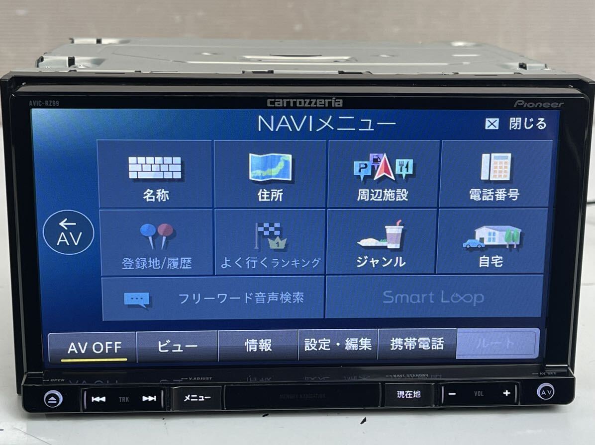 動作品 Pioneer carrozzeria カロッツェリア 楽ナビ AVIC-RZ99 2015年