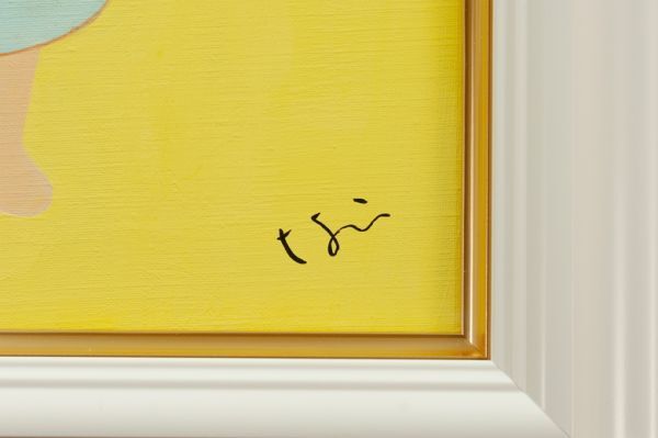 ○奈良美智○油絵 手描き《Missing in action》表サイン 裏サイン F6号