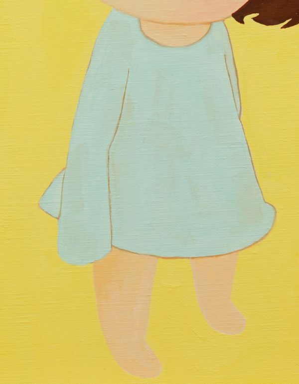 ○奈良美智○油絵 手描き《Missing in action》表サイン 裏サイン F6号