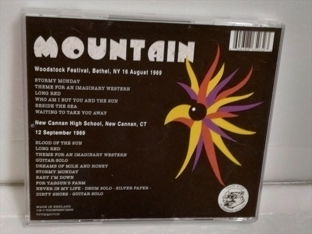 Mountain　Woodstock Festival/New Canaan H.S. 1969 Official Live Mountain Bootleg Series Volume 7　輸入盤_2