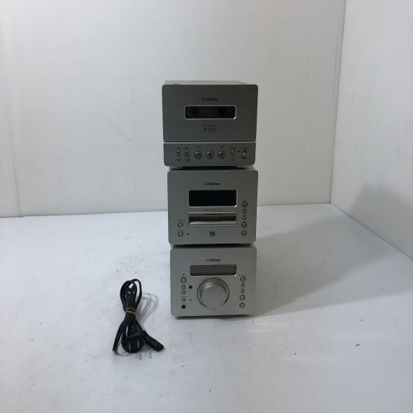 Victor ビクター CD/MD/カセット コンポ TD-VD1 UX-MD1 XT-UXMD1 3点まとめて 通電確認済み AAR0329大3811/0503_1