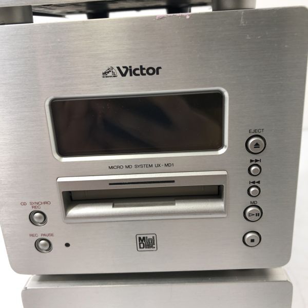 Victor ビクター CD/MD/カセット コンポ TD-VD1 UX-MD1 XT-UXMD1 3点まとめて 通電確認済み AAR0329大3811/0503_3