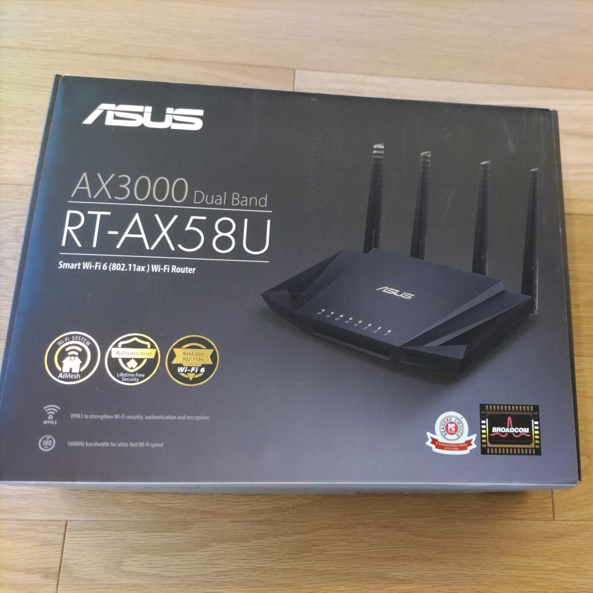ASUS 無線LANルーター RT-AX58U (AX3000 Dual Band)です。_8