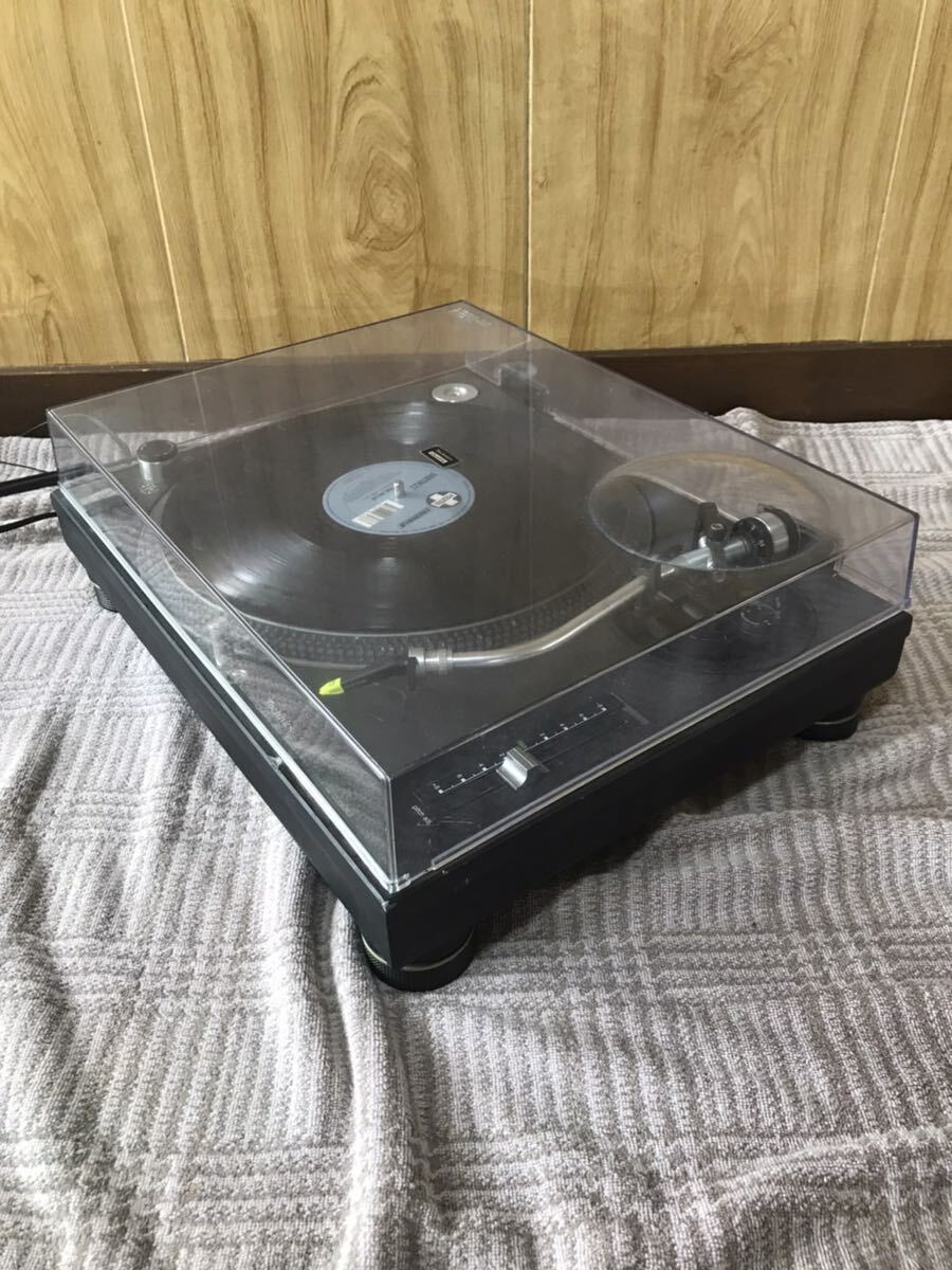 ★Technics テクニクス ターンテーブル レコードプレーヤー ブラック SL-1200MK3 TURNTABLE SYSTEM 動作確認済み ①_2