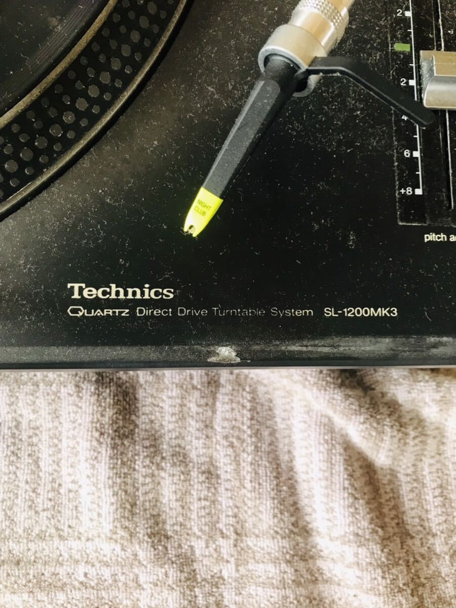 ★Technics テクニクス ターンテーブル レコードプレーヤー ブラック SL-1200MK3 TURNTABLE SYSTEM 動作確認済み ①_8