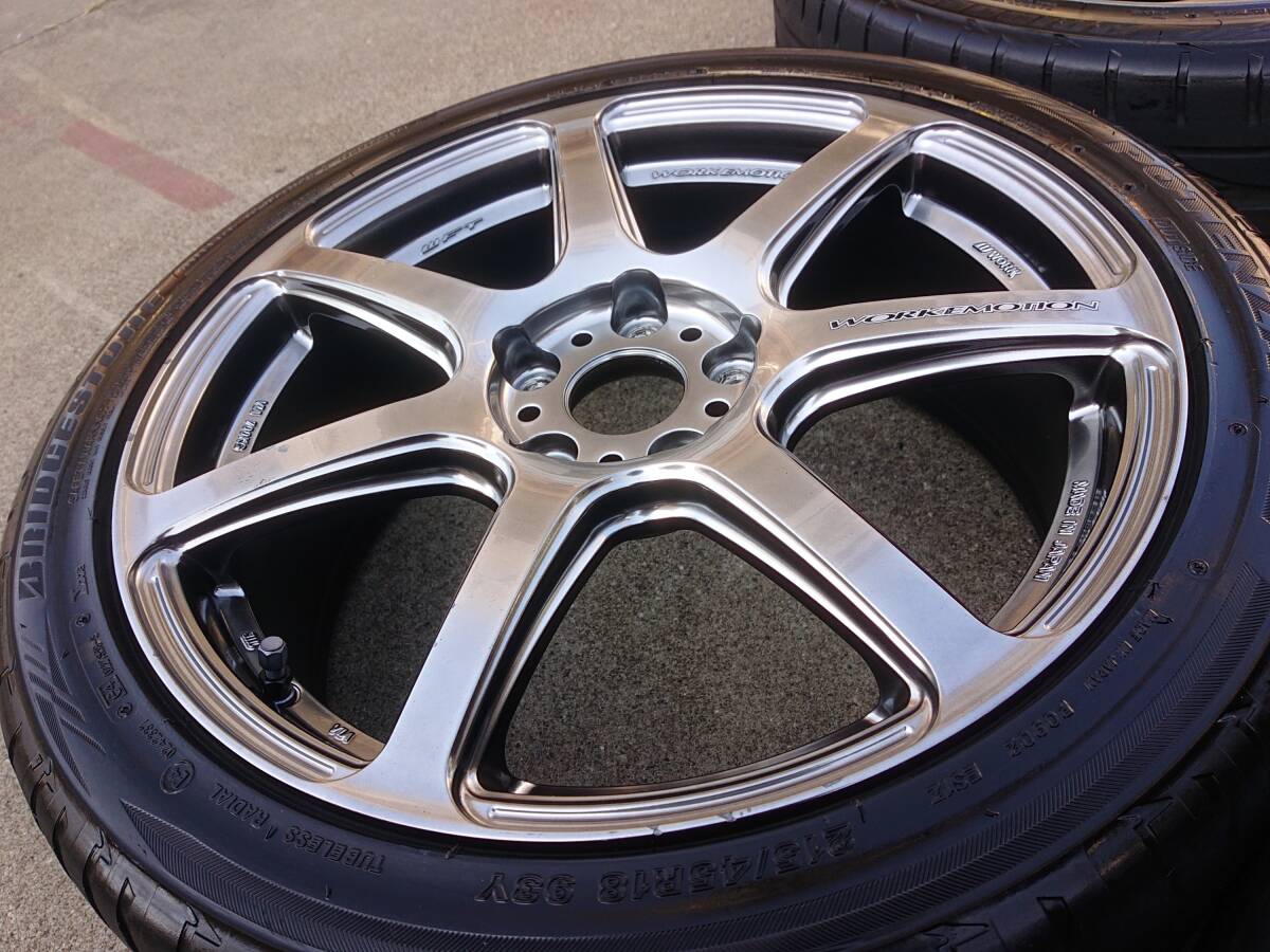 ミニバンサイズ！WORK ワーク EMOTION エモーション T7R 18インチ 7.5J OFF+53 5H PCD114.3 215/45R18 4本 ノア ヴォクシー エスクァイア等 EMOTION WORK エモーション 0 16インチ スポーツカーはもちろんコンパクトやミニバンもレーシーに