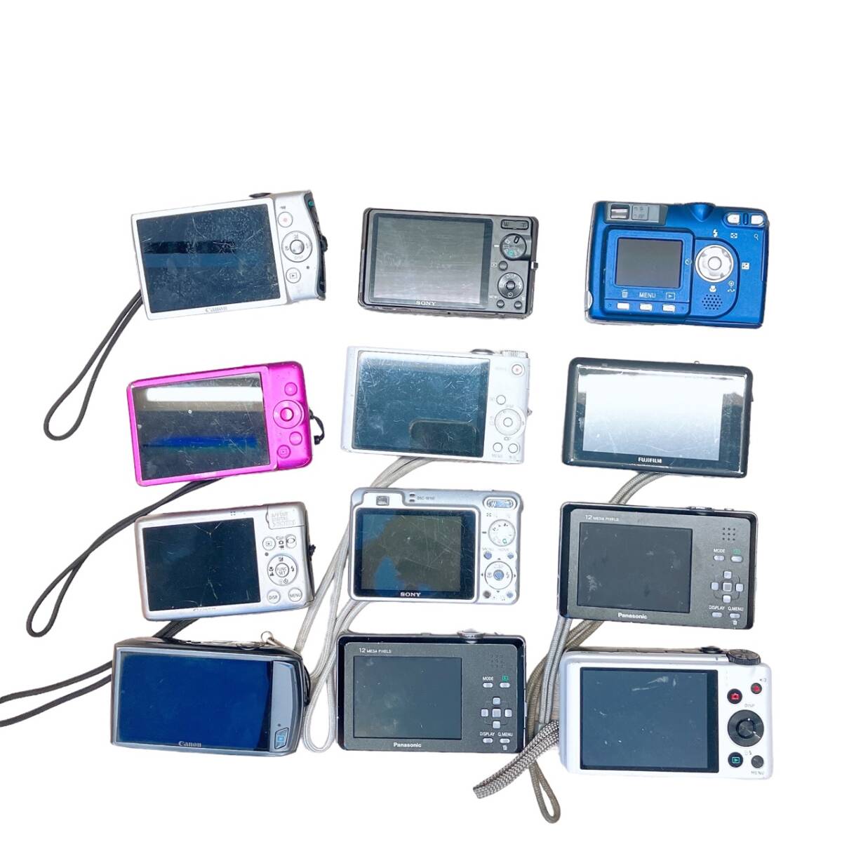コンパクトデジタルカメラ 大量まとめ １２台 CANON SONY PANASONIC CASIO NIKON IXY Cyber-Shot Lumix FinePix EXILM COOLPIX_2