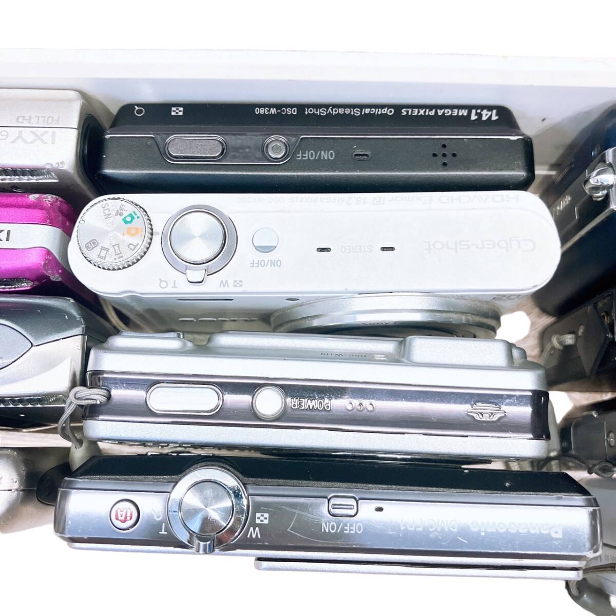 コンパクトデジタルカメラ 大量まとめ １２台 CANON SONY PANASONIC CASIO NIKON IXY Cyber-Shot Lumix FinePix EXILM COOLPIX_4