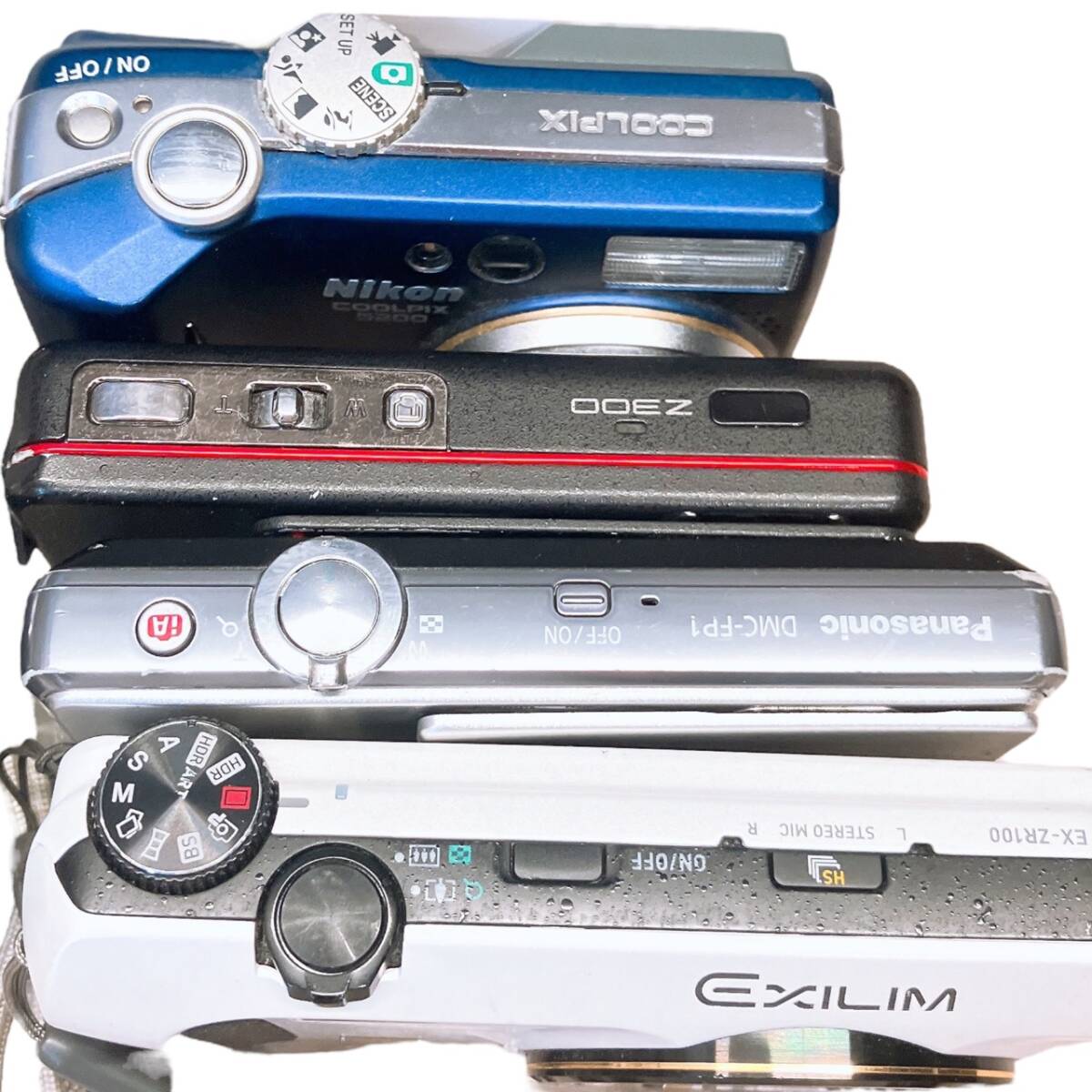 コンパクトデジタルカメラ 大量まとめ １２台 CANON SONY PANASONIC CASIO NIKON IXY Cyber-Shot Lumix FinePix EXILM COOLPIX_5