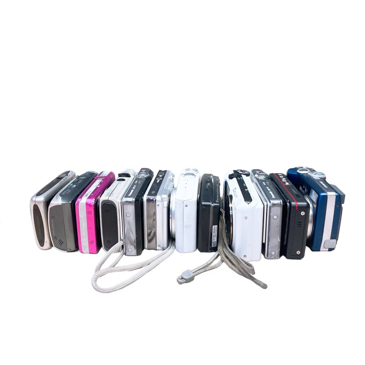 コンパクトデジタルカメラ 大量まとめ １２台 CANON SONY PANASONIC CASIO NIKON IXY Cyber-Shot Lumix FinePix EXILM COOLPIX_9