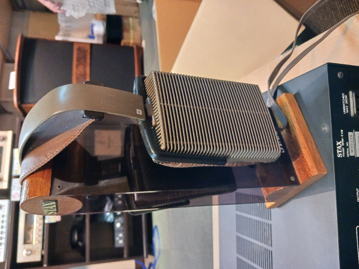STAX SRM-T1W + Lambda Nova イヤースピーカー 真空管ヘッドホンアンプ