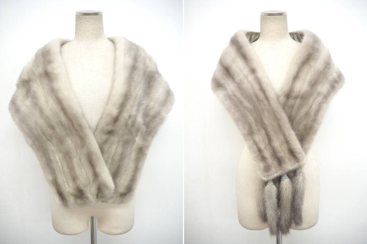 □サファイアミンク□ショール□まとめ18本セット□同梱不可□材料