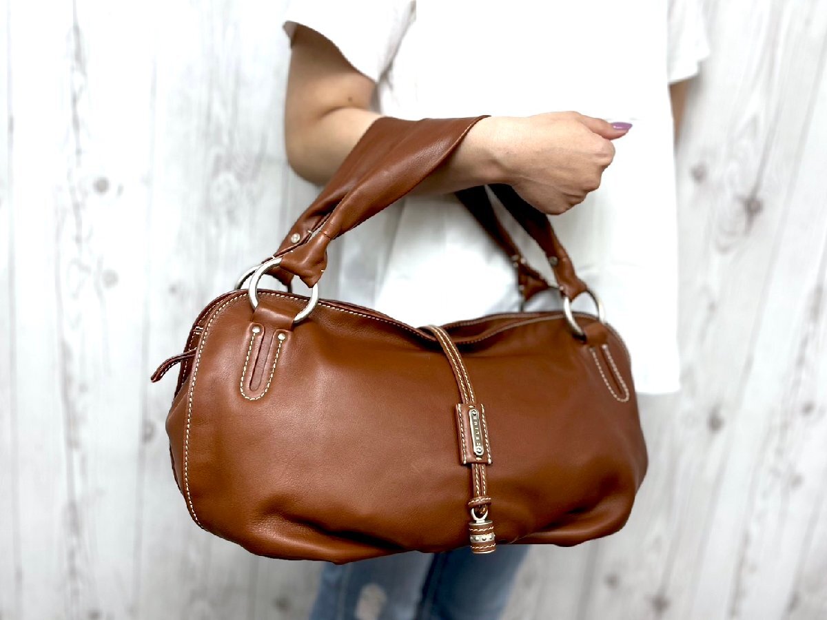 極 CELINE セリーヌ ビタースウィート ハンドバッグ トートバッグ バッグ レザー 茶 73218(ハンドバッグ)｜売買された ...