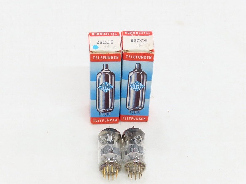 □□TELEFUNKEN ECC88 ダイヤマーク入 真空管 2本 ゴールドピン