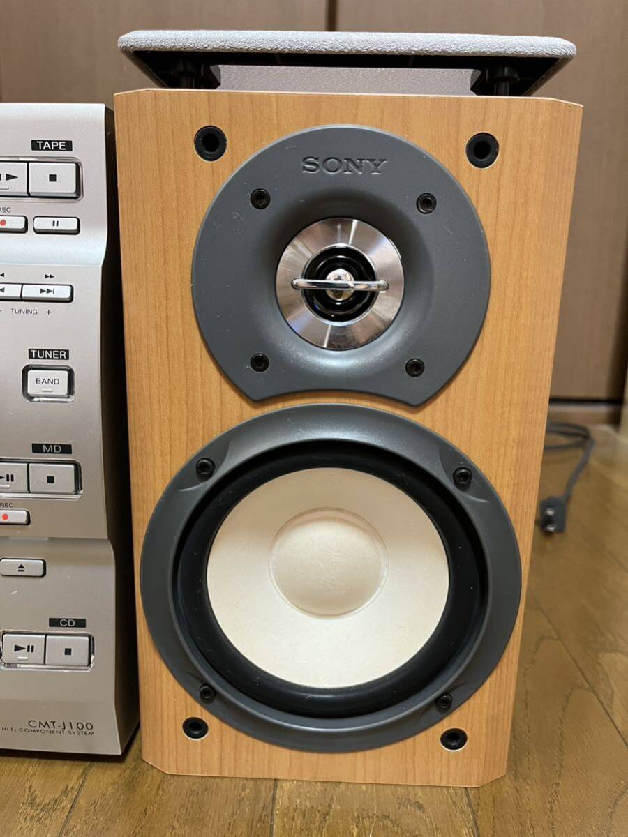 SONY CMT-J100 ミニコンポ CD MD カセット /e148_2