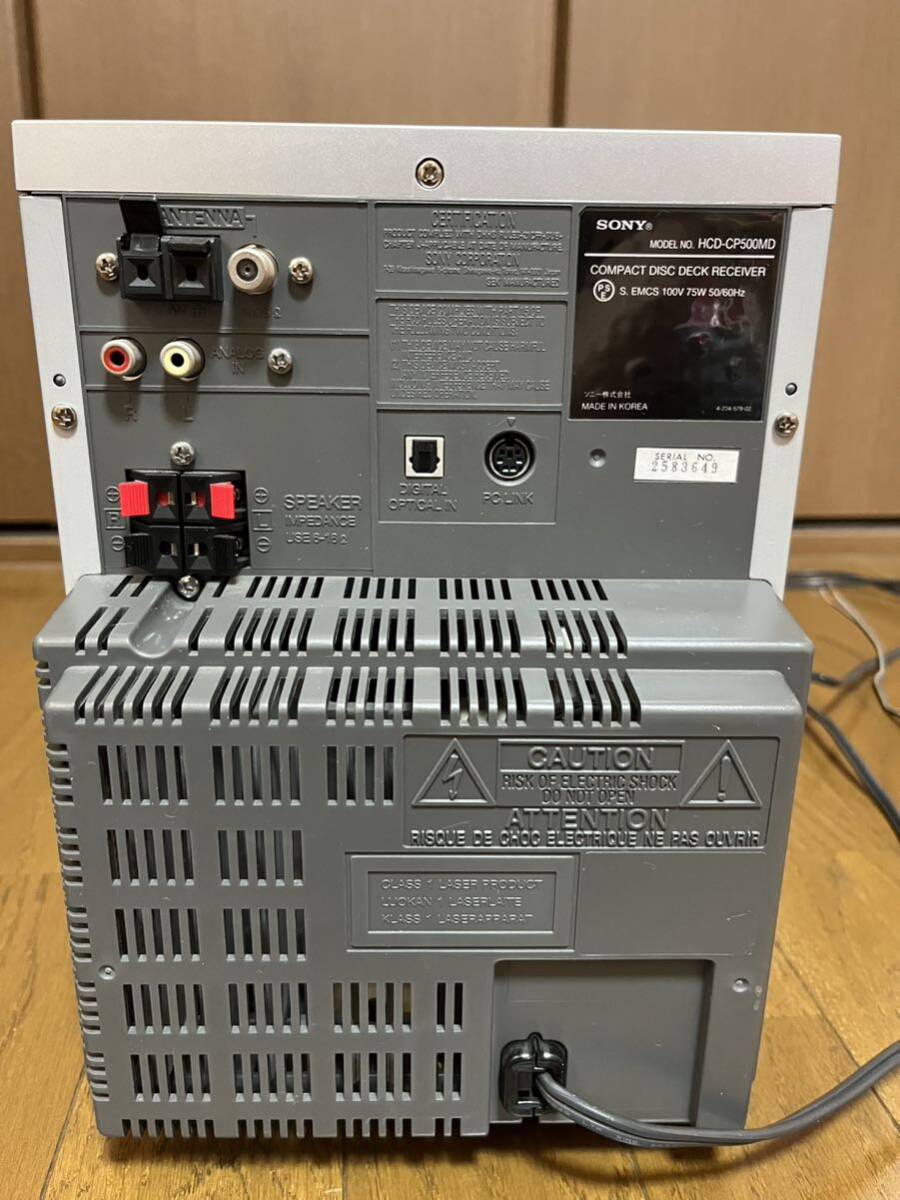 SONY CMT-J100 ミニコンポ CD MD カセット /e148_6