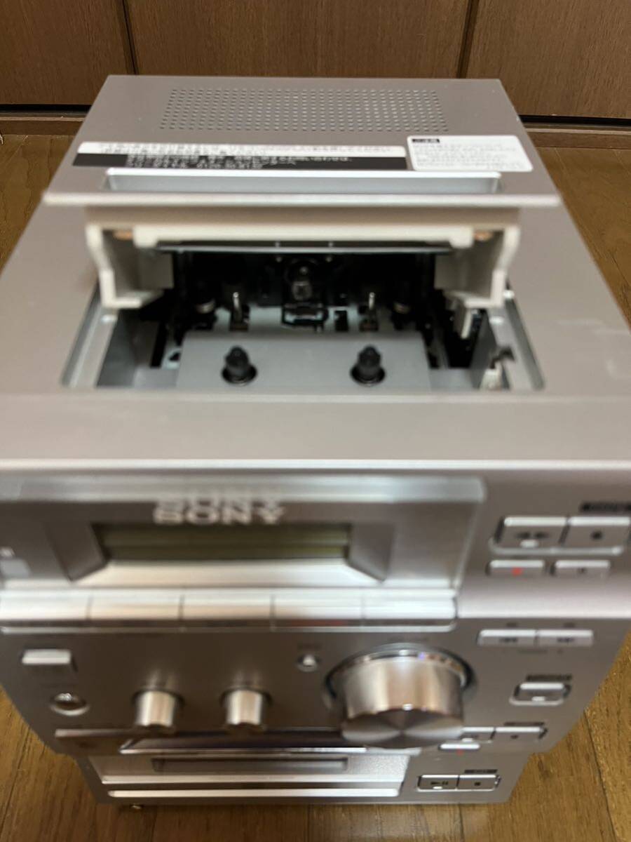 SONY CMT-J100 ミニコンポ CD MD カセット /e148_8