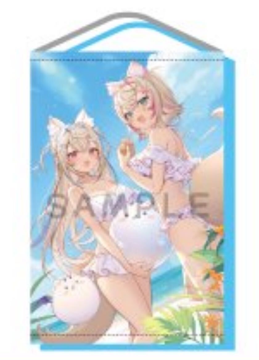 C104】Icomochi イコモチ FUWAMOCO Summer タペストリー ホロライブEN