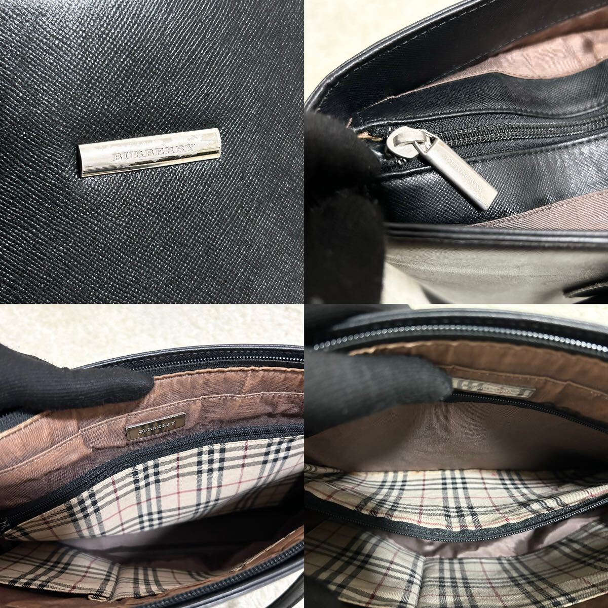 A4収納/美品 バーバリー BURBERRY メンズ トートバッグ ビジネスバッグ