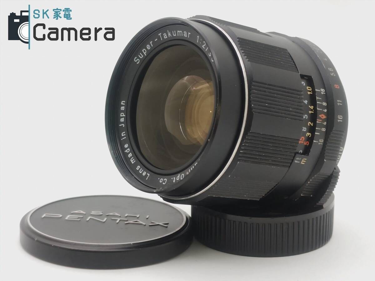 純正キャップ付 SUPER TAKUMAR 35mm f2 m42マウント 中古】 PENTAX Super-Takumar 35mm F2 M42 キャップ付 スーパー