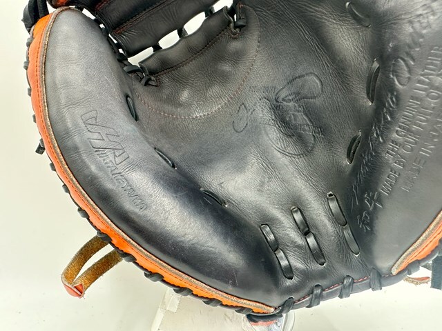ハタケヤマ 中日ドラゴンズ 長谷川選手 実使用 硬式 キャッチャーミット 中日ドラゴンズ ブルペン捕手 実使用 キャッチャーミット ハタケヤマ