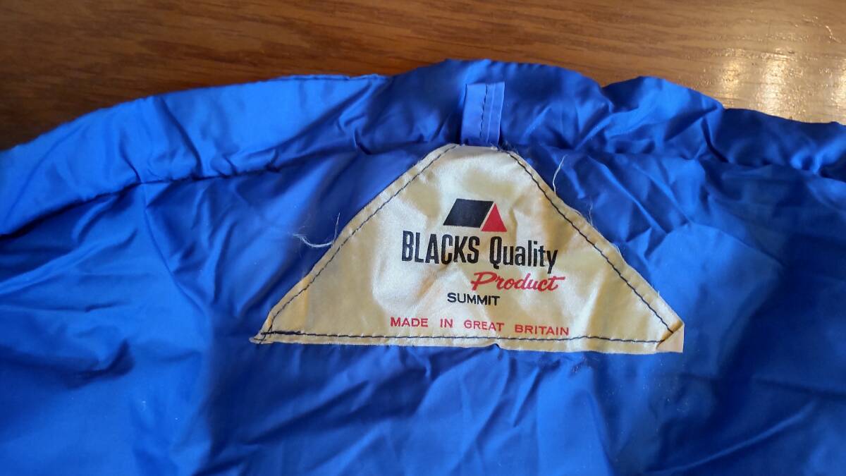 英国製BLACKS Quality Product Summit　寝袋　ブルー　シーツ付き_1