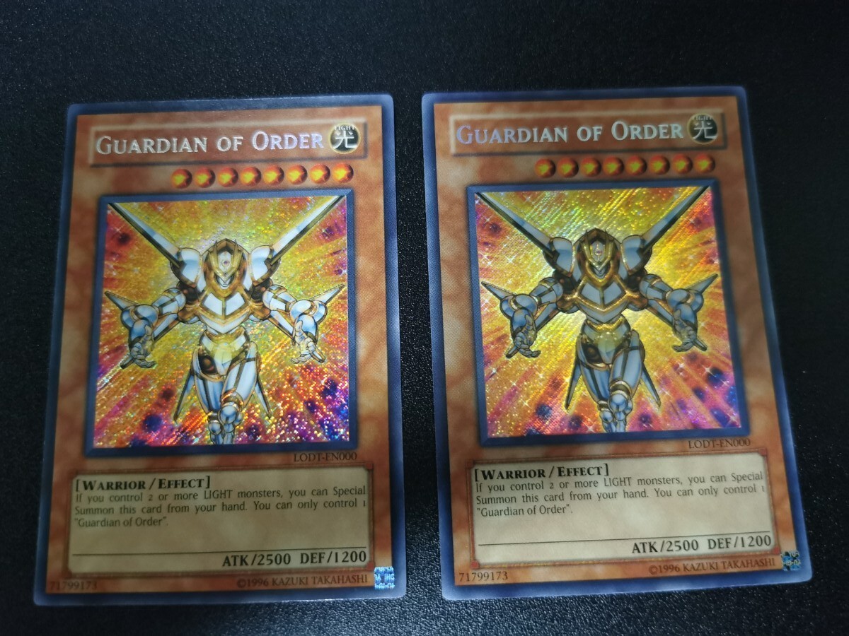遊戯王 英語版 ガーディアン・オブ・オーダー LODT シークレット 初期