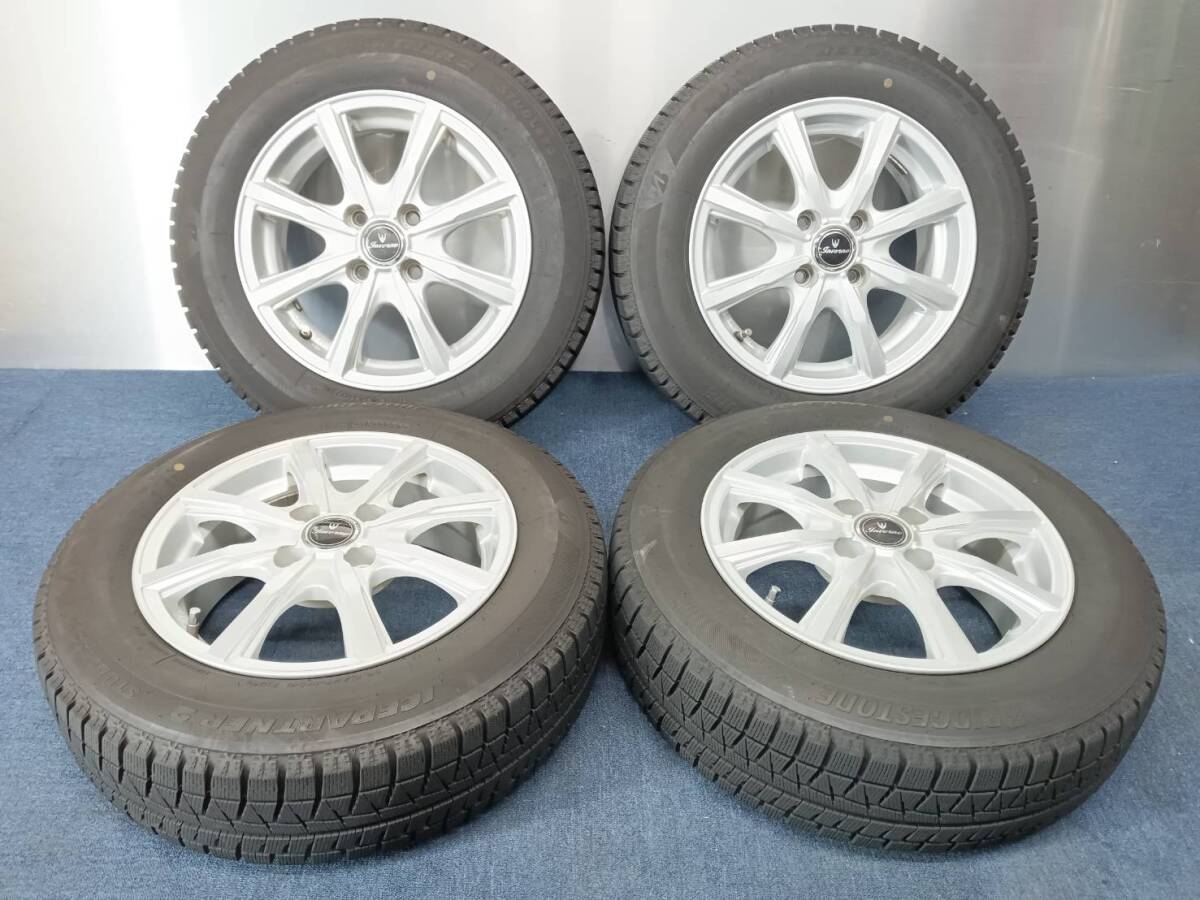  7-7.5分山 21年製 ブリヂストンICE PARTNER2 165/70R14 社外ホイール 14&times;5.5J +42 4H-100 4本セット スタッドレス G142(スタッドレスタイヤ)｜売買されたオークション情報、yahooの商品情報をアーカイブ 4穴