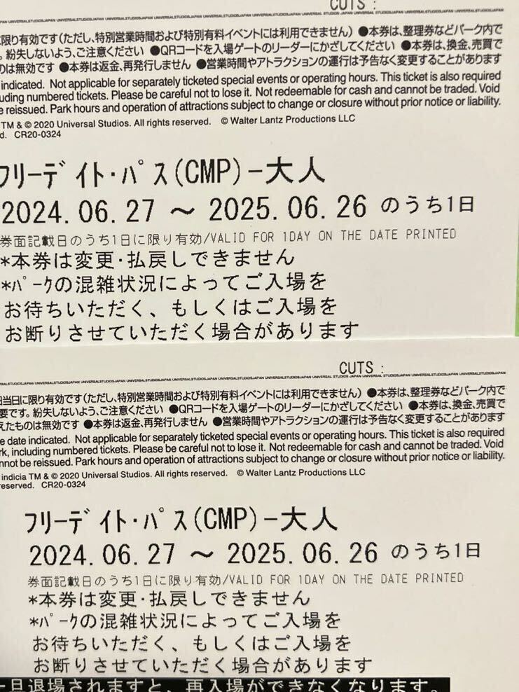 USJ ユニバーサルスタジオジャパン　チケット　2枚_2