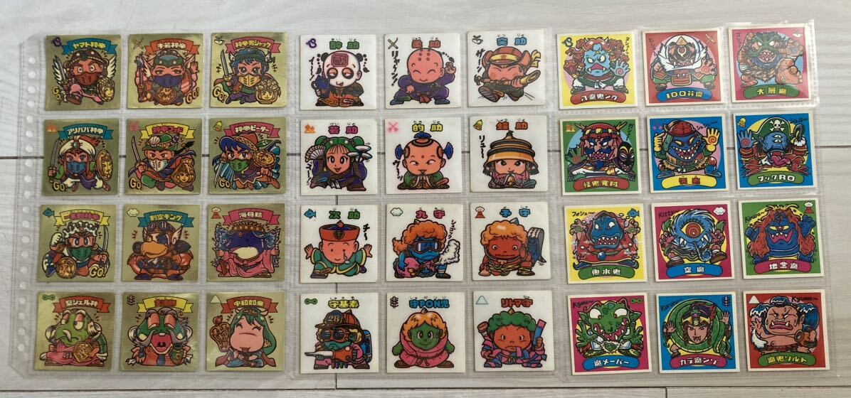 旧ビックリマン 9弾 チョコ版 すくみ コンプ 36種 ビックリマン シール