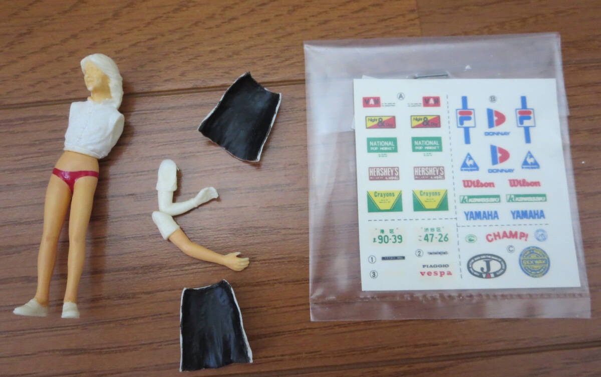 タミヤ 1/24 キャンパス・フレンズセット / CAMPUS FRIENDS SET 【一部欠品、塗装、ランナー切り離し済み】_7