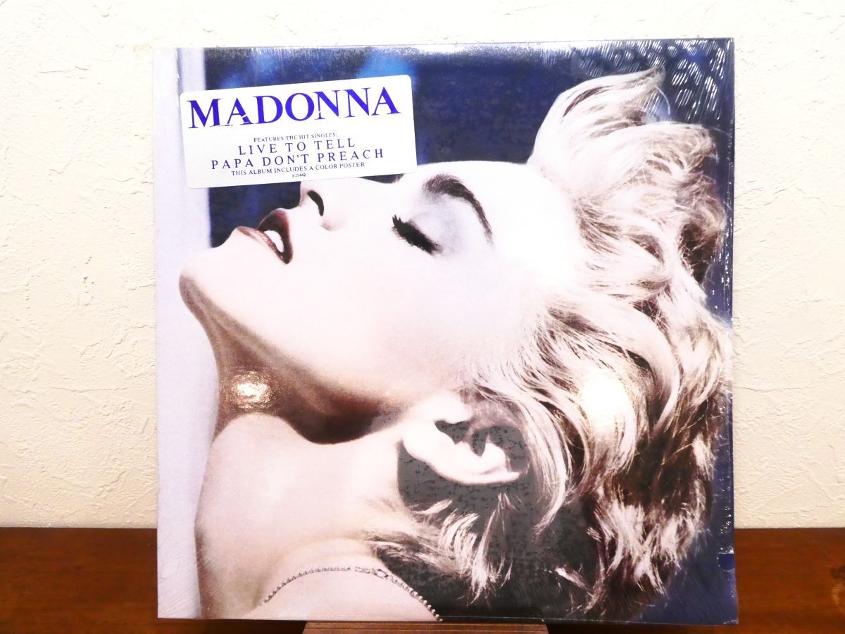 S) MADONNA マドンナ 「 TRUE BLUE 」 LPレコード/US盤/ポスター 9