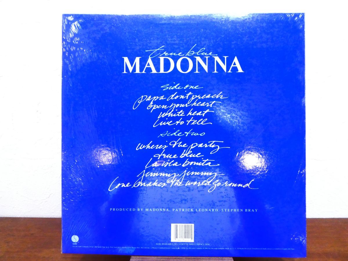 S) MADONNA マドンナ 「 TRUE BLUE 」 LPレコード/US盤/ポスター 9