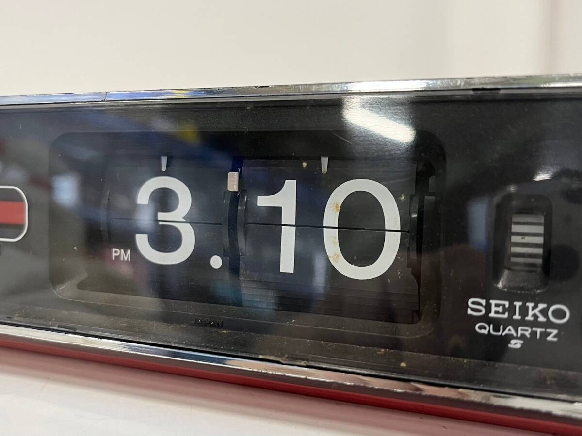 ヴィンテージ　SEIKO セイコー QUARTZ パタパタ時計 QN 401T 271 SEIKO セイコー パタパタ時計 QN-401T 置時計 目覚まし時計 QUARTZ