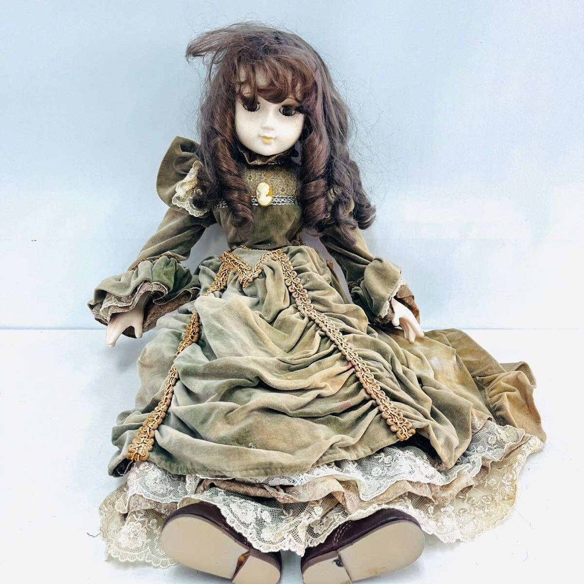ビスクドール アンティーク ドール ヴィンテージ 西洋人形(ビスク