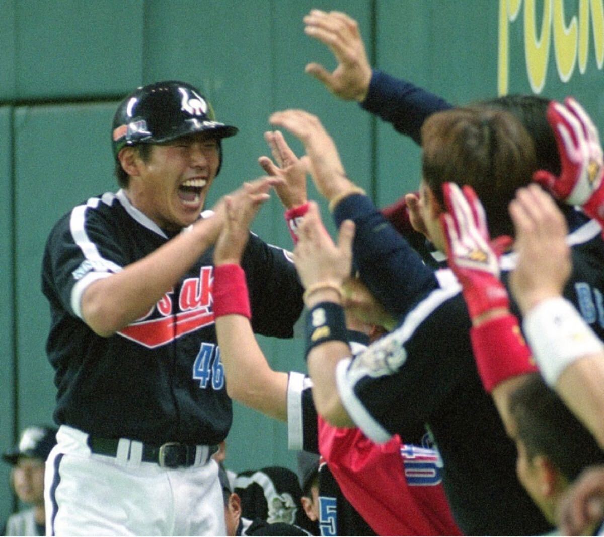 送料無料 即決 大阪近鉄バファローズ 北川博敏選手ユニフォーム ハイ