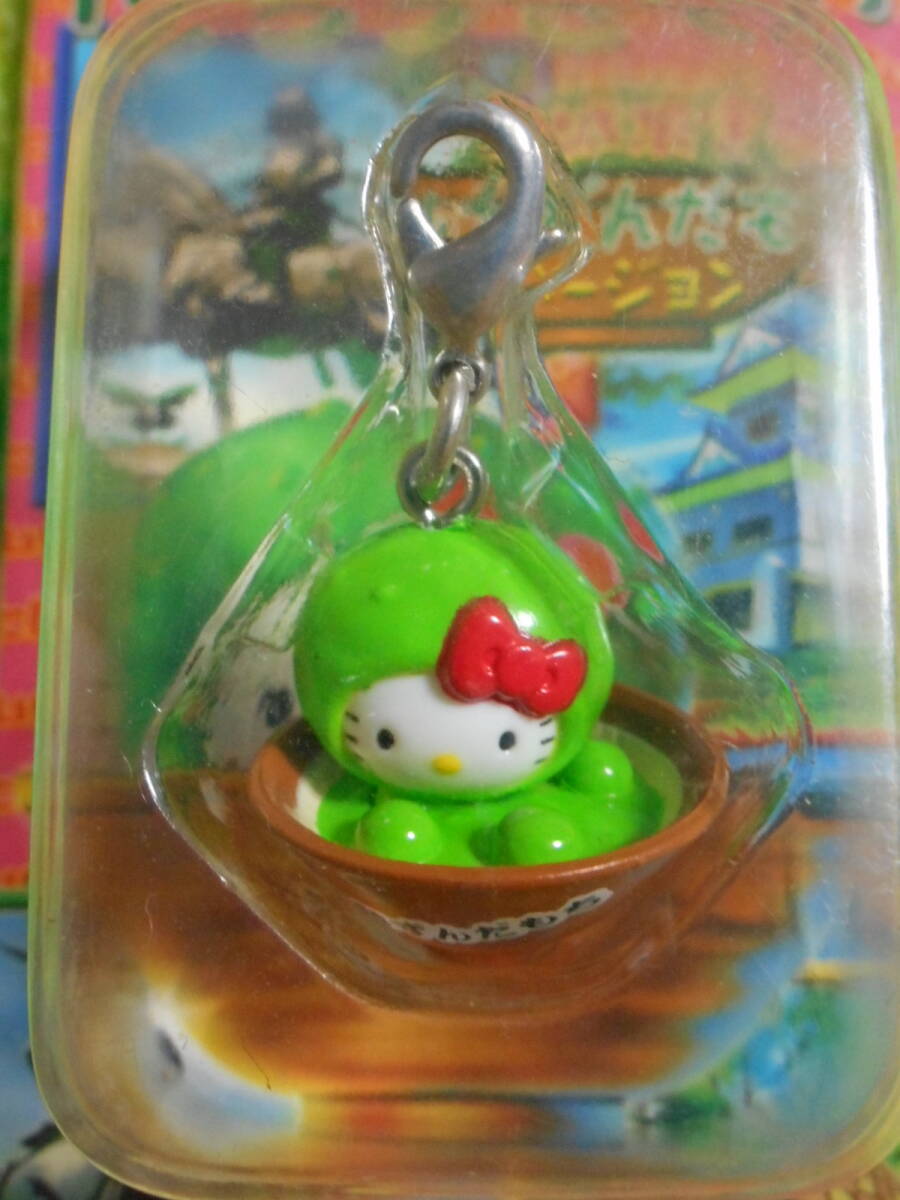 ハローキティ ファスナーマスコット 4個 ご当地　加賀限定 九谷焼 獅子　富士山 富士五湖　宮城 仙台 ずんだもち　新潟 上杉謙信 越後の虎_6