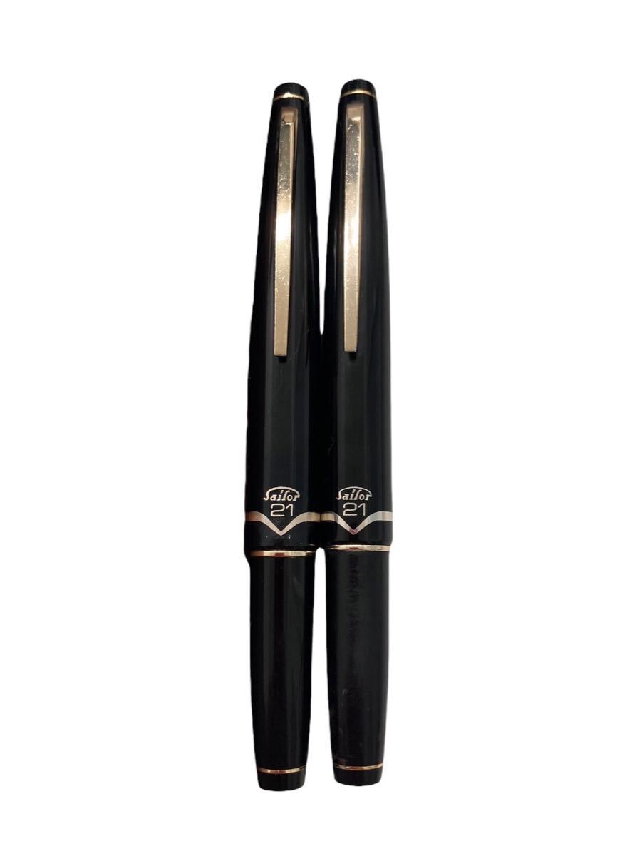 セーラー sailor 万年筆 ペン先21K 2本セット 21金 ゴールド レトロ