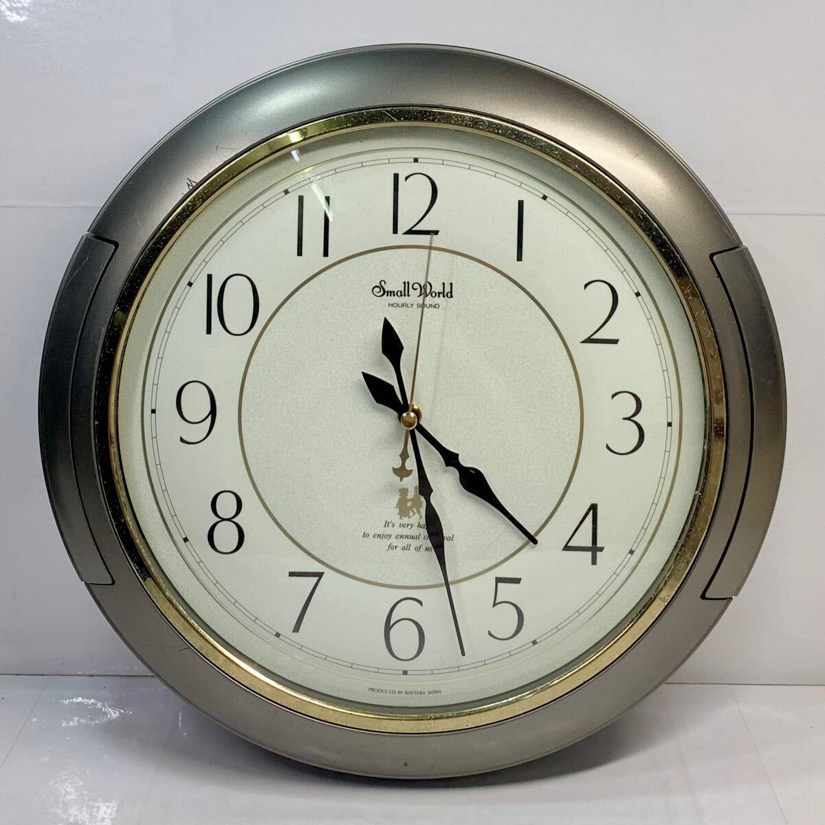 からくり時計　Small World HOURLY SOUND　スモールワールド　 4MH638　 壁掛け時計　 掛け時計　 掛時計　中古品　通電確認済　_1